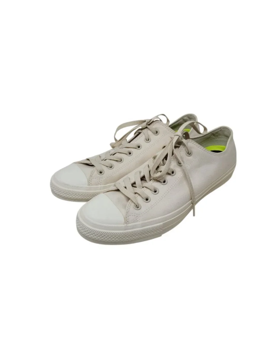 NEW Converse Chuck Taylor II Lunarlon Men Low Top Tan Sneakers Size 11 US cream - Picture 5 of 12
